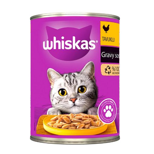 Whiskas Konserve Tavuk Etli Kedi Maması 400 Gr. ürün görseli