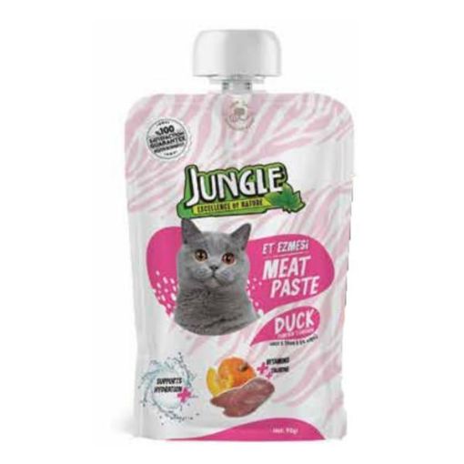 Jungle Ördek & Bal Kabaklı Et Ezmesi Kedi Ödül Maması 90 Gr. ürün görseli