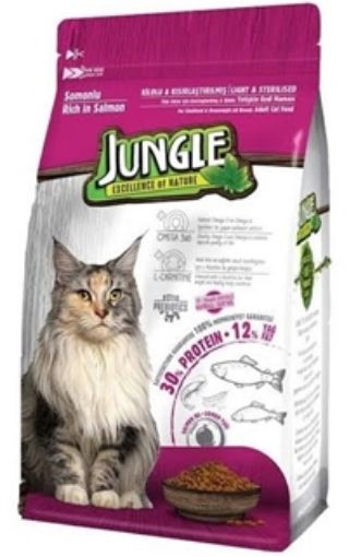 Jungle Somon Balıklı & Kısırlaştırılmış Yetişkin Kedi Maması 1.5 kg. ürün görseli