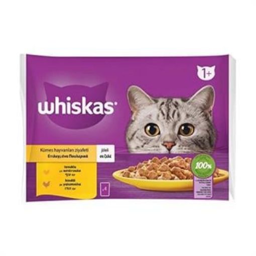 Whiskas Kümes Hayvanları Ziyafeti Yaş Kedi Maması 4x85 Gr. ürün görseli