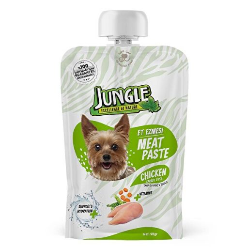 Jungle Tavuk & Havuçlu Et Ezmesi Kedi Ödül Maması 90 Gr. ürün görseli