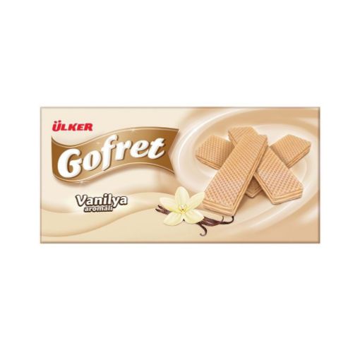 Ülker Deluxe Gofret Vanilya Aromalı Kremalı 220 Gr. ürün görseli