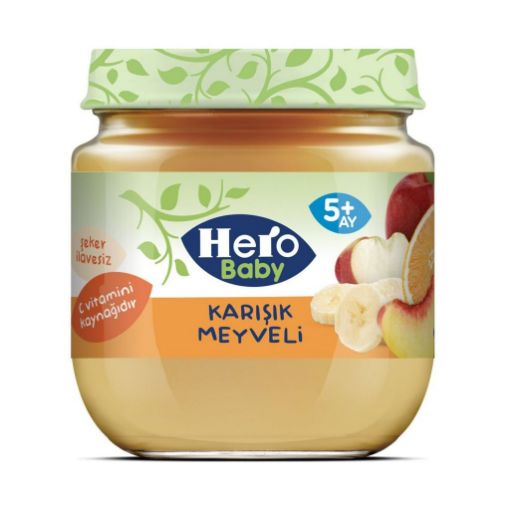 Hero Baby Karışık Meyveli Yulaflı Mama 6+Ay 120 Gr. ürün görseli