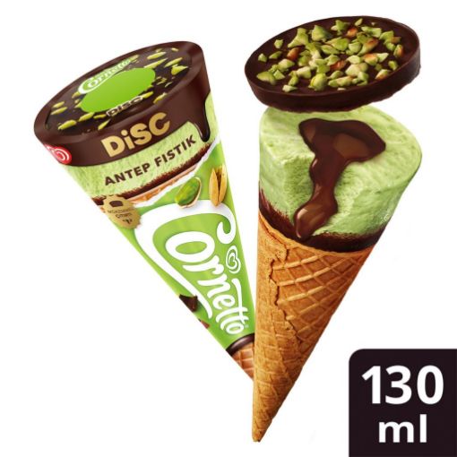 Algida Cornetto Disc Antep Fıstık & Çikolata 130 ml. ürün görseli