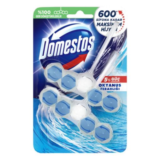 Domestos Wc Blok 5 Lı Guc Duopack Okyns Fer.2X50. ürün görseli