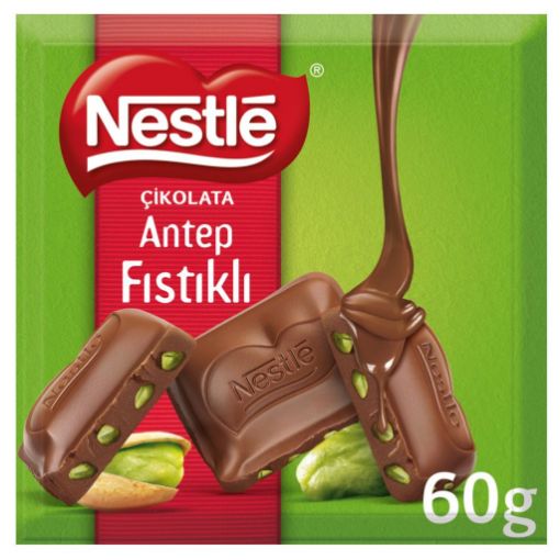 Nestlé Classic Antep Fıstıklı Kare Çikolata 60 Gr. ürün görseli