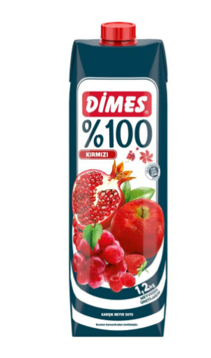 Dimes Kırmızı Meyve Aromalı Meyve Suyu 1 Lt. ürün görseli