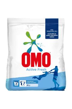 Resim Omo Toz Çamaşır Deterjanı Active Fresh Renkiler 4 kg