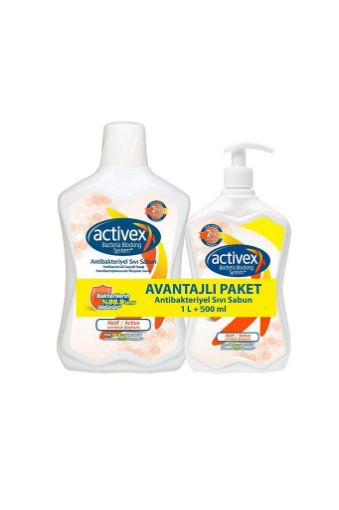 Activex Antibakteriyel Sıvı Sabun 1 L + 500 ml. ürün görseli