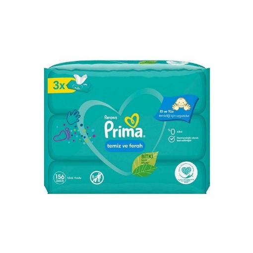 Prima Pampers Islak Havlu 3 Lu Temız Ve Ferah 3X52. ürün görseli