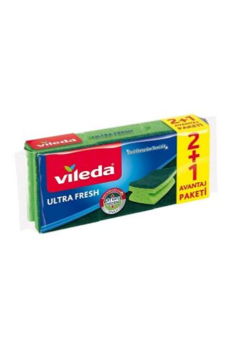 Vileda  Sünger Ultra Fresh 2+1 Lı Oluklu. ürün görseli