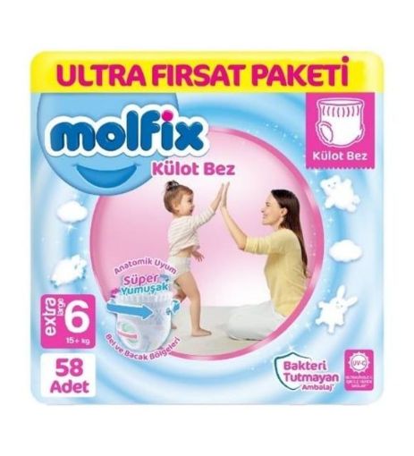 Molfix Ult.Fırsat Pants Paket 6 Xl 58 Lı. ürün görseli