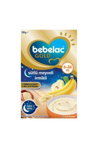 Bebelac Gold Sütlü Meyveli İrmikli Bebek Maması 250 Gr. ürün görseli