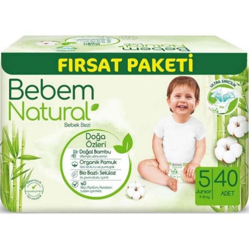 Bebem Natural Fırsat Paket 5 Junıor 40 Lı. ürün görseli