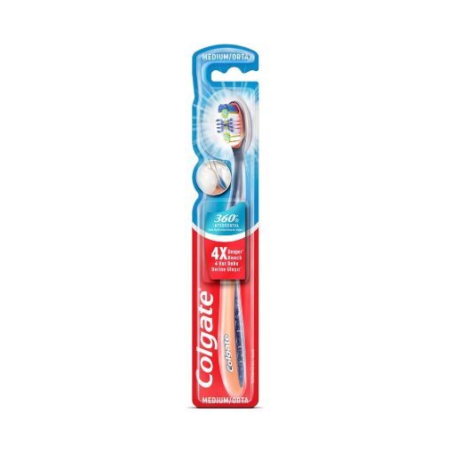 Colgate 360 Diş Arası Temizliği İnce Kıl Uçları Orta Diş Fırçası. ürün görseli
