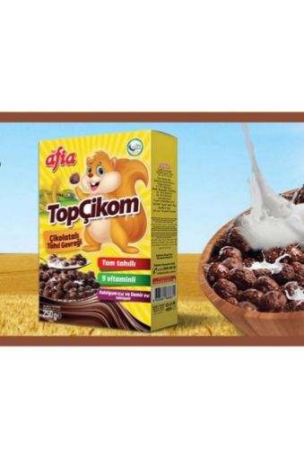 Afia Topçikom Çikolatalı Tahıl Gevreği 250 Gr. ürün görseli