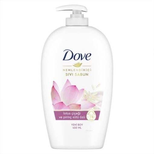 Dove Lotus Çiçeği ve Pirinç Sütü Özü Sıvı Sabun 450 ml. ürün görseli