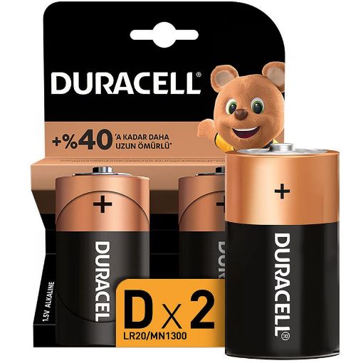 Duracell Büyük D Pıl 2Lı . ürün görseli