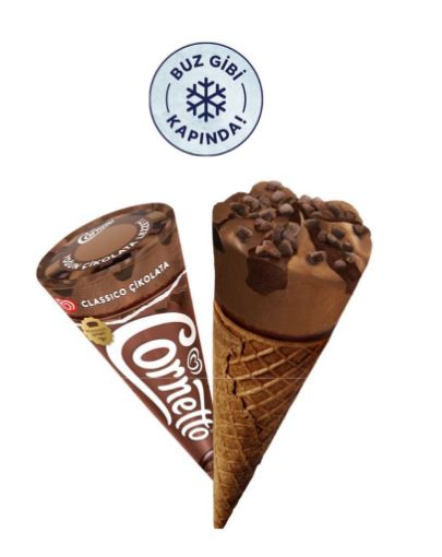 Algida Cornetto Classico Çikolatalı 125 ml. ürün görseli