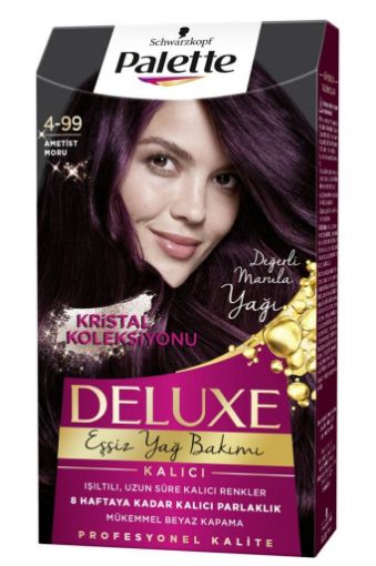 Palette Deluxe Kristal 4.99 Ametist Moru Kutu Saç Boyası. ürün görseli