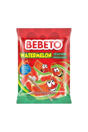 Bebeto Watermelon Karpuz Aromalı Yumuşak Şeker 60 Gr. ürün görseli