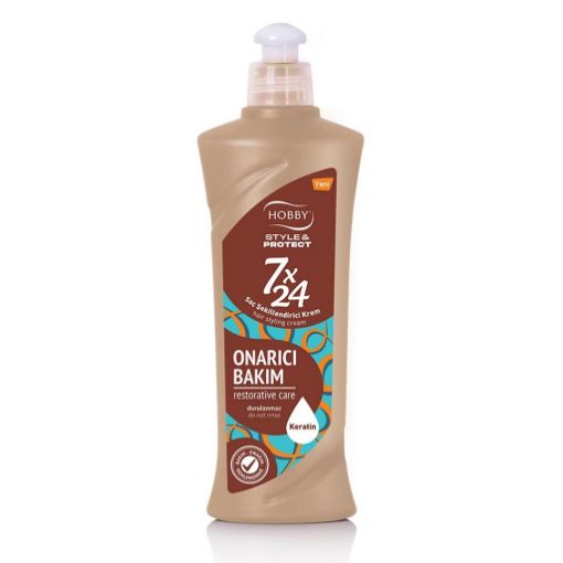 Hobby 7x24 Onarıcı Bakım Saç Şekillendirici Krem Keratin 250 ml. ürün görseli