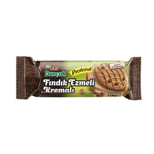 Eti Burçak Fındık Ezmeli Kremalı Proteinli Bisküvi 158 Gr. ürün görseli