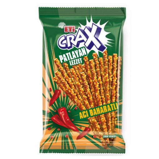 Eti Crax Patlayan Lezzet Acı Baharatlı Çubuk Kraker 50 Gr. ürün görseli