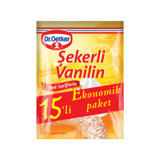 Dr. Oetker Şekerli Vanilin 15 x 5 Gr. ürün görseli