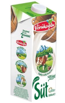 Resim Yörükoğlu Yarım Yağlı Süt 1 Lt