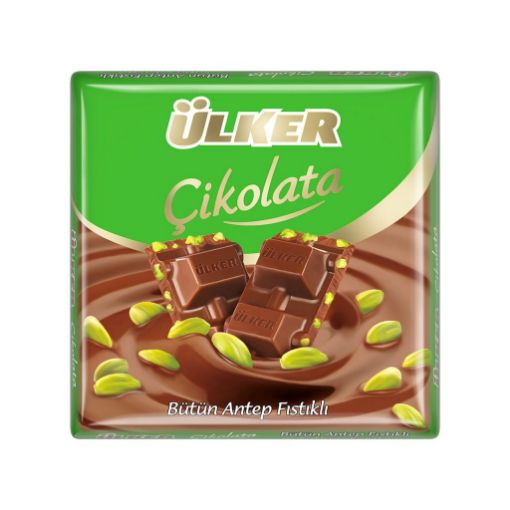 Ülker Antep Fıstıklı Kare Çikolata 65 Gr. ürün görseli