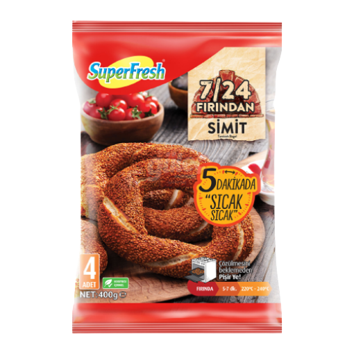 Superfresh Fırından Sımıt 4 Lu 400 Gr. ürün görseli
