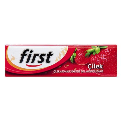 First Çilek Aromalı Şekersiz Sakız 13,5 Gr. ürün görseli