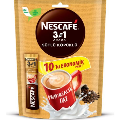 Nescafe 3 In 1 10 Lu Paket Sütlü Köpüklü. ürün görseli