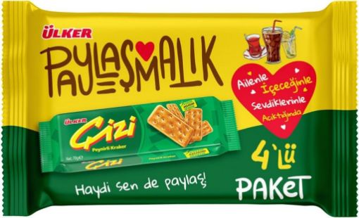 Ülker Çizi Peynirli Kraker 4x70 Gr. ürün görseli