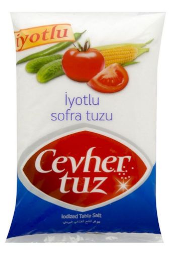 Cevher Tuz İyotlu Sofra Tuzu 750 Gr. ürün görseli