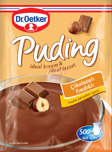 Dr. Oetker Puding Çikolatalı Fındıklı 102 Gr. ürün görseli