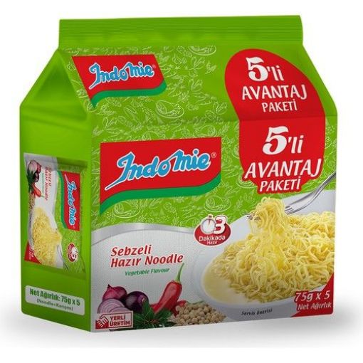 Indo Mıe Noodles 5 Lı 5X70 Gr Sebzeli. ürün görseli