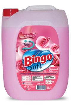 Resim Bingo Soft Gülpembe Çamaşır Yumuşatıcı 5 Lt