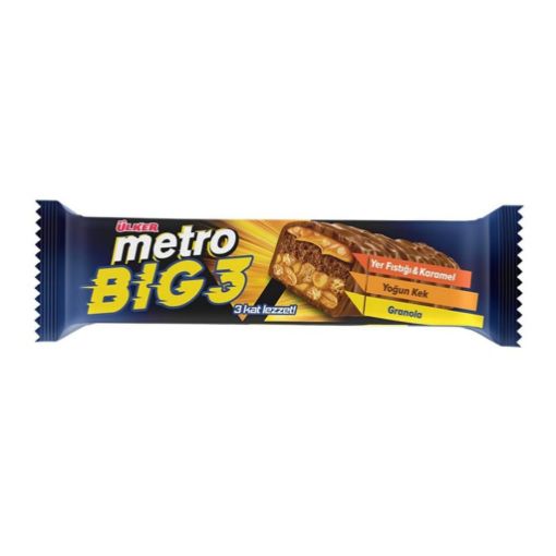 Ülker Metro Big 3 Kaplamalı Bar 45 Gr. ürün görseli