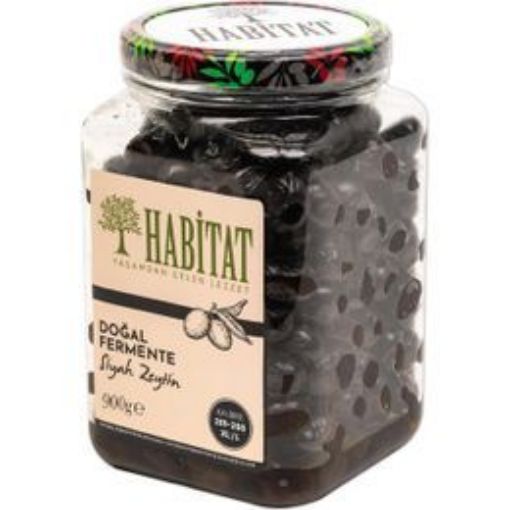 Habıtat Dogal Salam Siyah Zeytin 900 Gr (321-380). ürün görseli