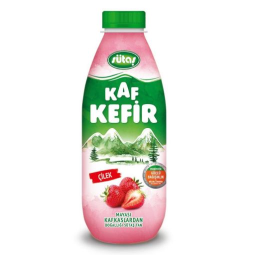 Sütaş Kaf Kefir Çilek 1 Lt. ürün görseli