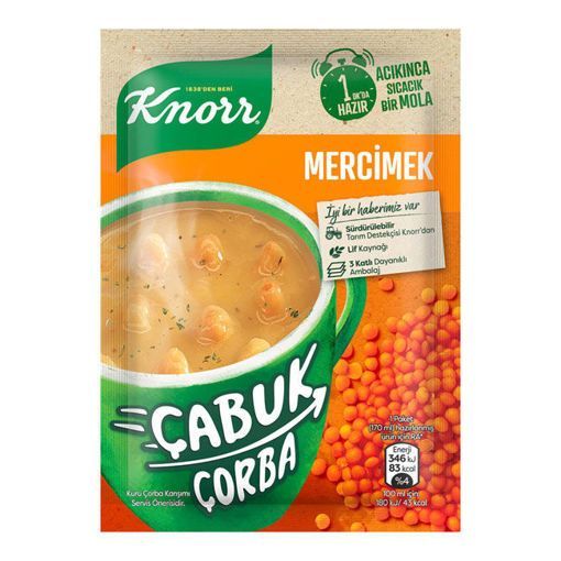 Knorr Cabuk Corba Mercimek 22 Gr. Y.. ürün görseli