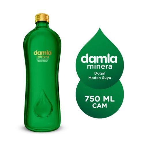 Damla Minera Sade Cam Maden Suyu 750 ml. ürün görseli