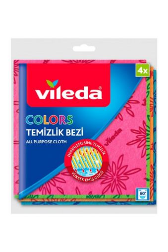 Vileda  Temizlik Bezi Renkli 4   Lu Pk. ürün görseli