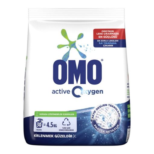 Omo Active Oxygen Toz Çamaşır Deterjanı 30 Yıkama 4.5 kg. ürün görseli