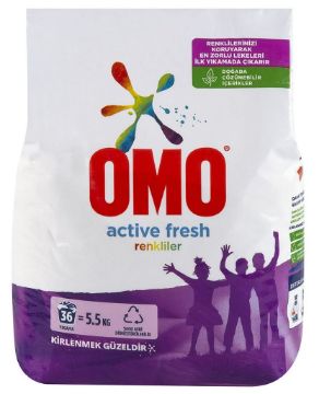 Resim Omo Toz Çamaşır Deterjanı Renkli 36 Yıkama 5.5 Kg