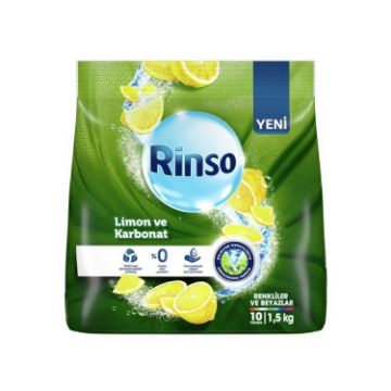 Resim Rinso Limon ve Karbonat Renkliler & Beyazlar İçin Toz Deterjan 1.5 kg