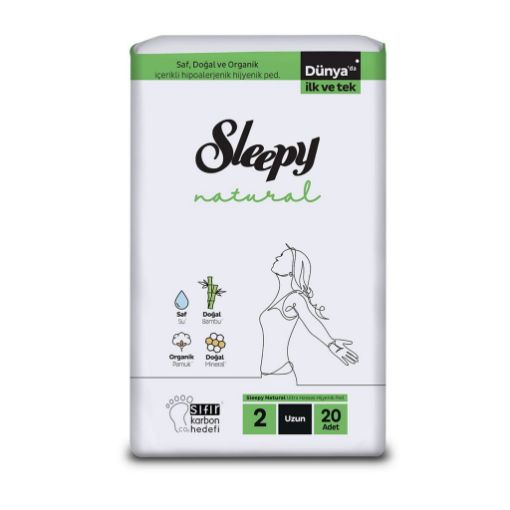 Sleepy Ped Natural Süper Eko Uzun 20 Lı. ürün görseli