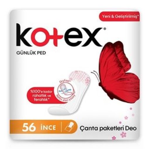 Kotex Günlük Ped 56Lı İnce Deo. ürün görseli